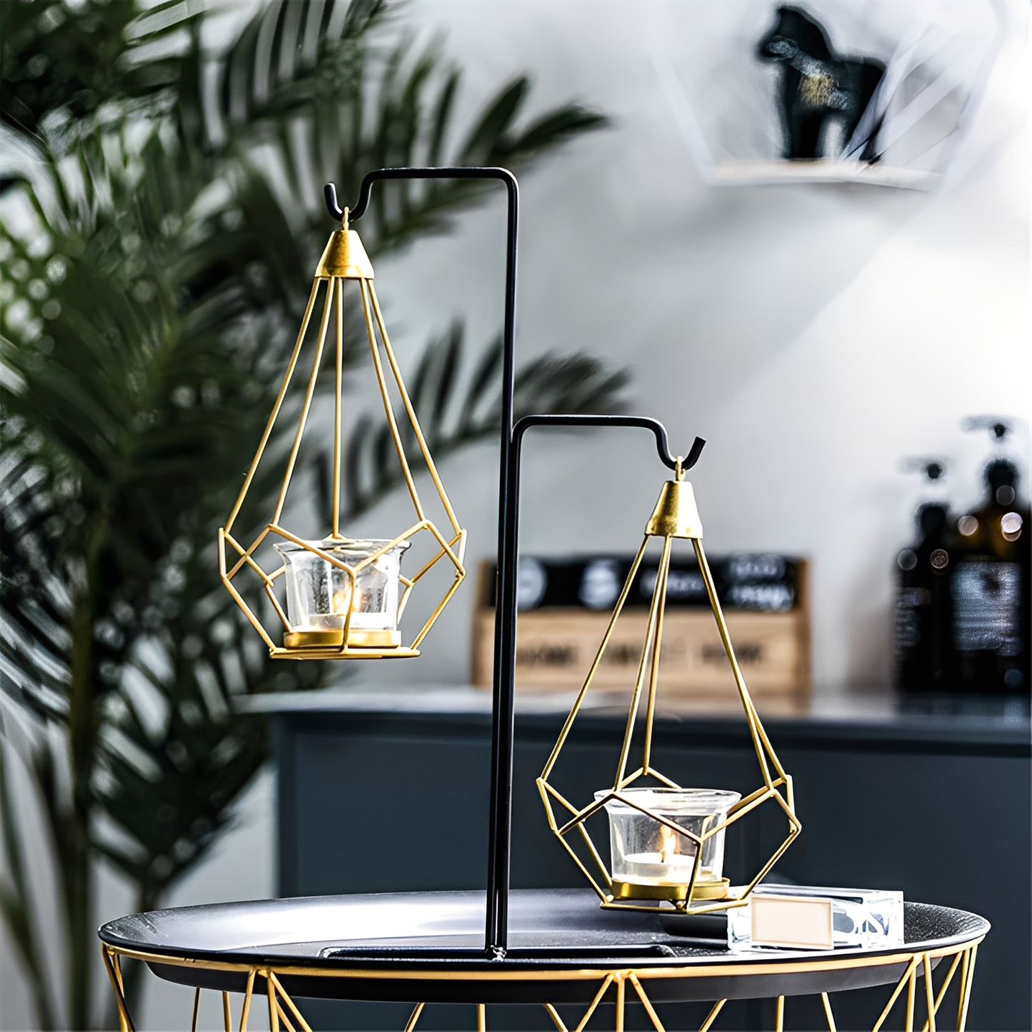 Julian – Hängender Diamant Teelichthalter