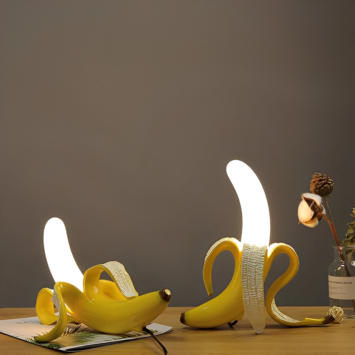Ayano – Kreative Bananen-Tischlampe