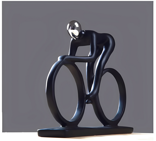 Lukas – Moderne Radfahrer-Skulptur