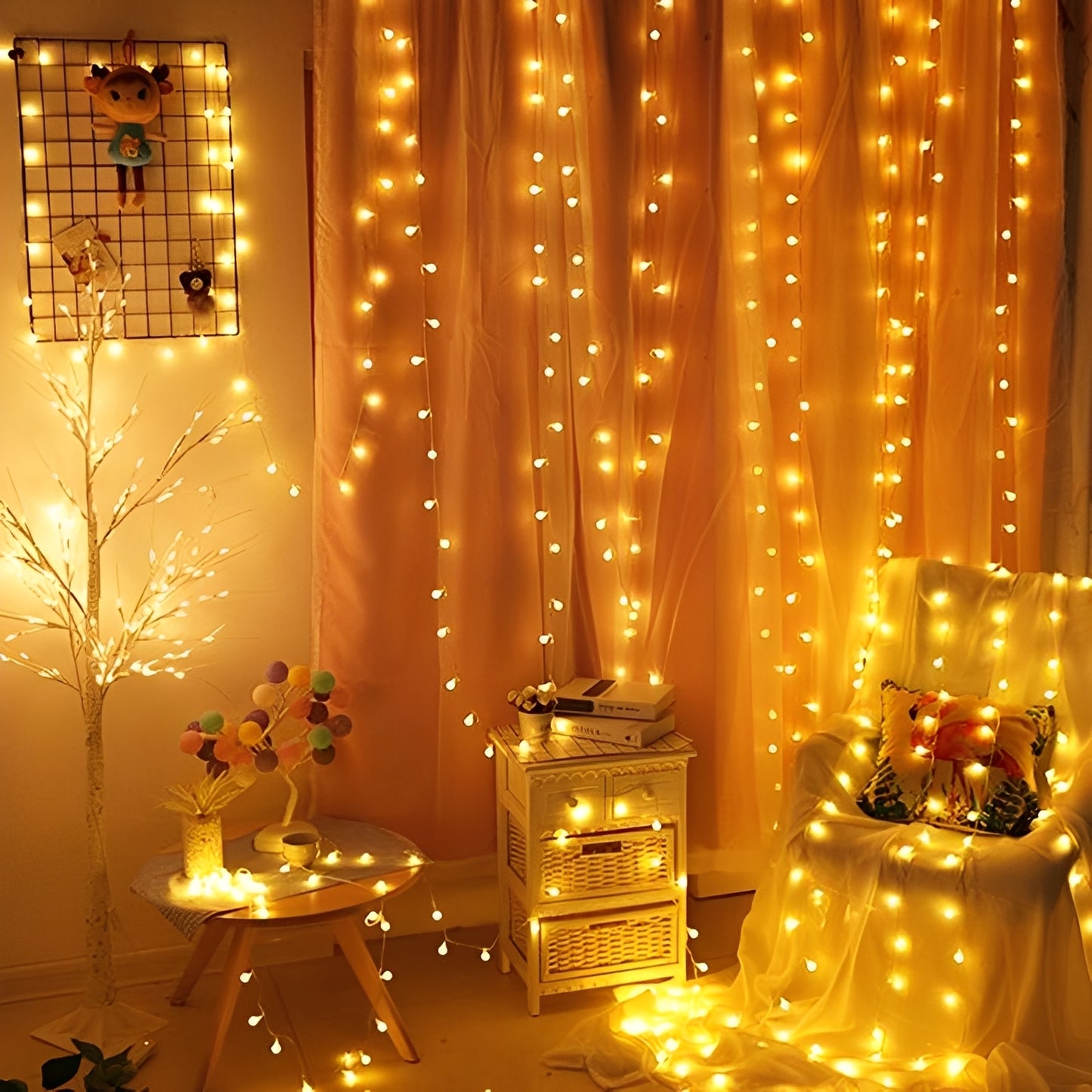 Zahara – LED-Lichterkette mit warmweißem Licht