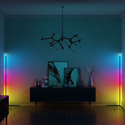 Moderne LED-Eck-Stehleuchte