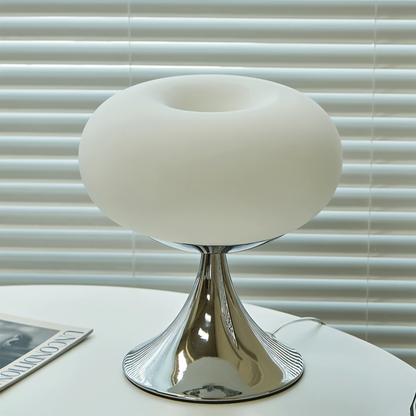AppleLight – Tischlampe aus gebogenem Macaron-Glas in fruchtigem Design