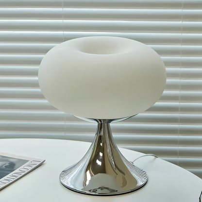AppleLight – Tischlampe aus gebogenem Macaron-Glas in fruchtigem Design