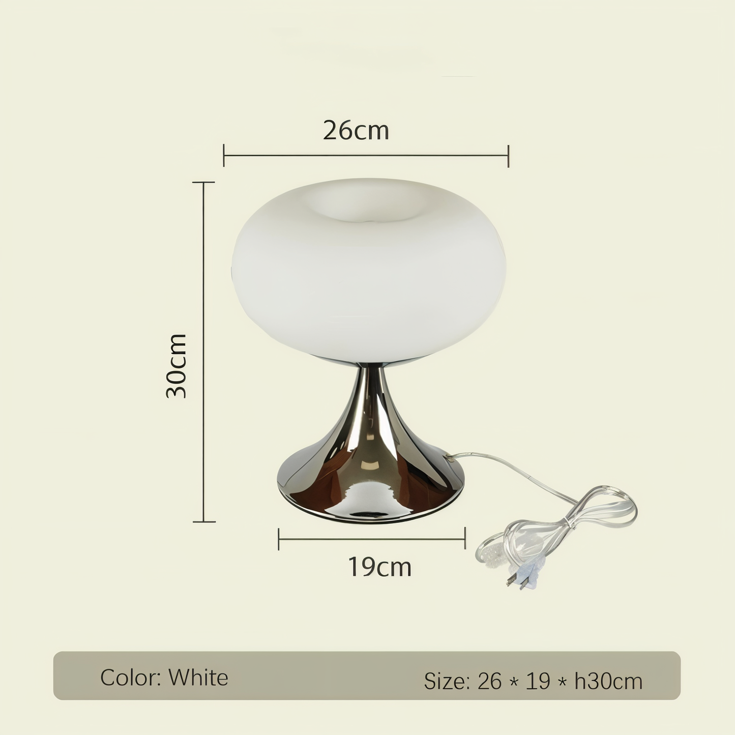AppleLight – Tischlampe aus gebogenem Macaron-Glas in fruchtigem Design