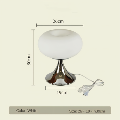 AppleLight – Tischlampe aus gebogenem Macaron-Glas in fruchtigem Design