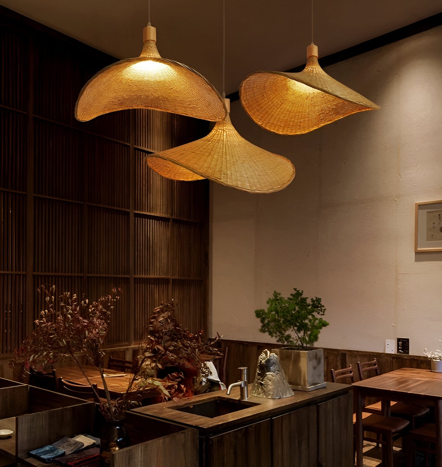 Kaito – Bambus-Rattan-Kronleuchter