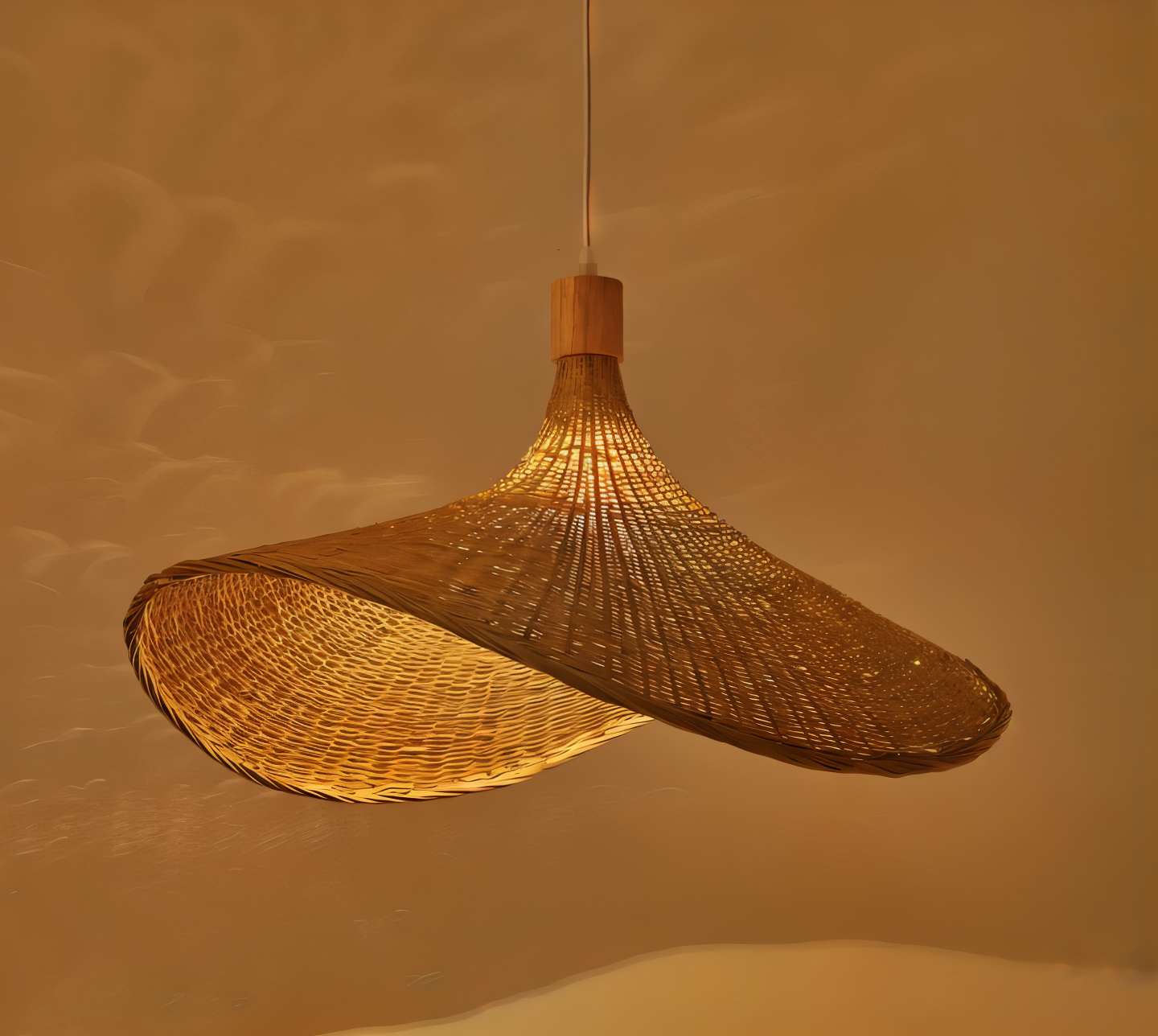 Kaito – Bambus-Rattan-Kronleuchter