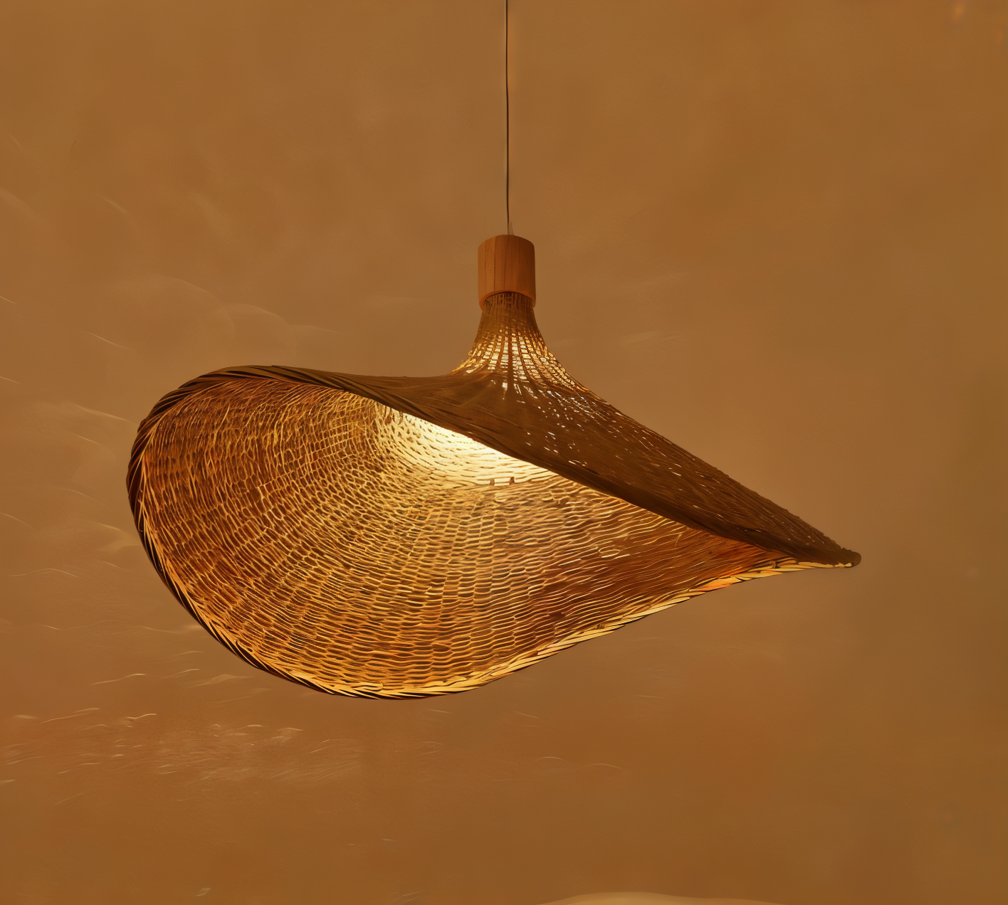 Kaito – Bambus-Rattan-Kronleuchter