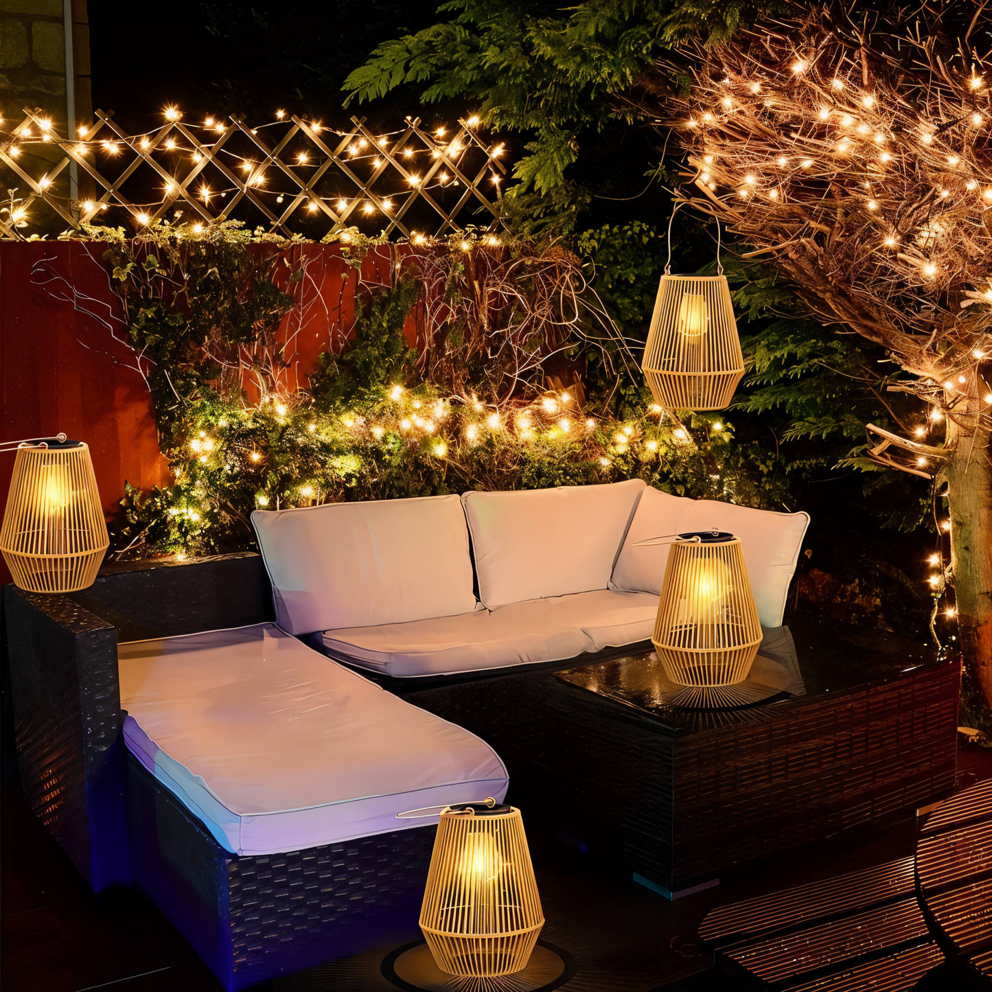 Vera – Solarbetriebene Handgemachte Weinreben-Laterne