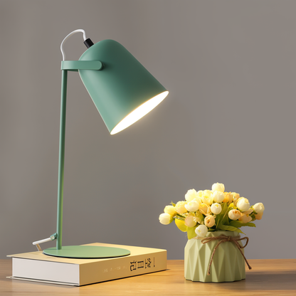 Pastellfarbene Macaron-Tischlampe mit LED-Licht