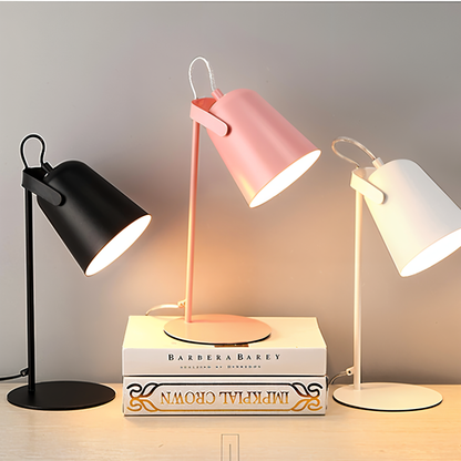 Pastellfarbene Macaron-Tischlampe mit LED-Licht