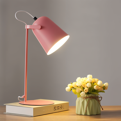 Pastellfarbene Macaron-Tischlampe mit LED-Licht