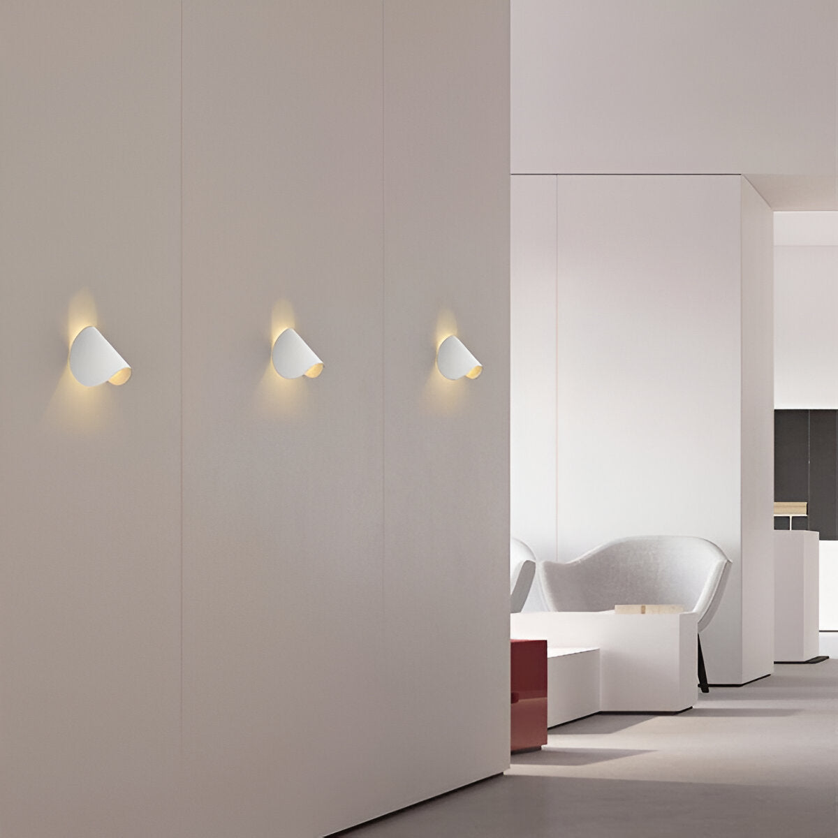 Drehbare LED-Wandleuchte im modernen Design