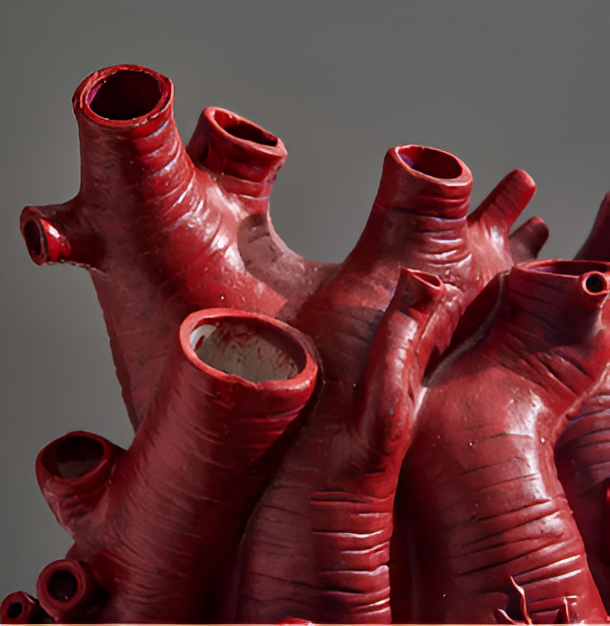 Nayla – Deko-Vase im lebendigen Herzlook