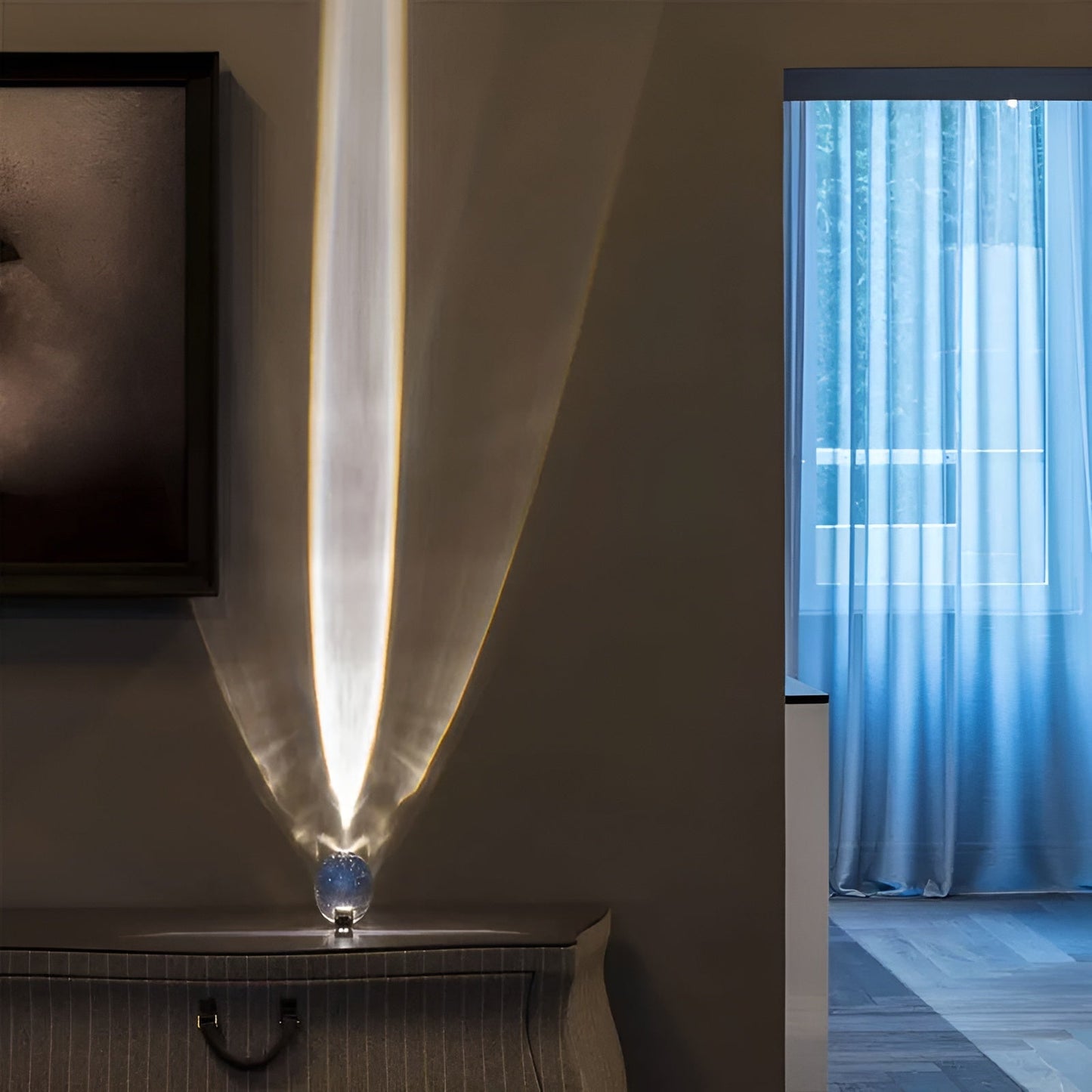 Magisches LED-Kristalllicht mit Sonnenuntergangseffekt