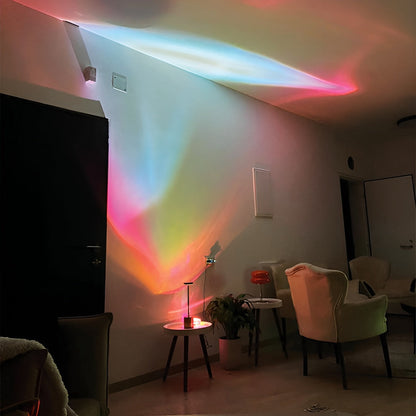 Magisches LED-Kristalllicht mit Sonnenuntergangseffekt