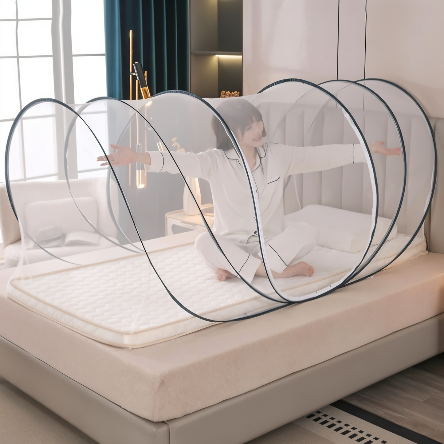 CircleGuard – Faltbares Rundes Moskitonetz im Reiseformat