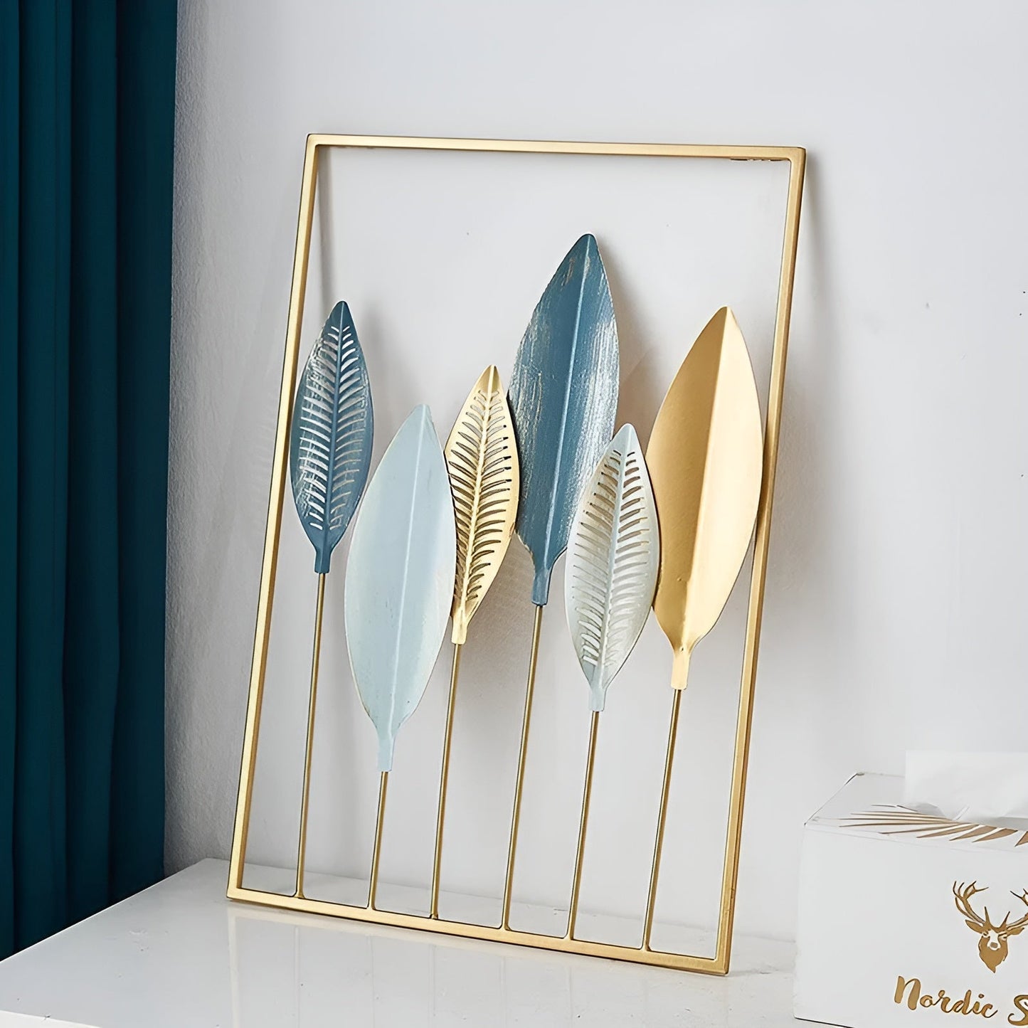 LeafArt – Metallwanddeko im Blattdesign für nordisch inspirierte Wohnungen