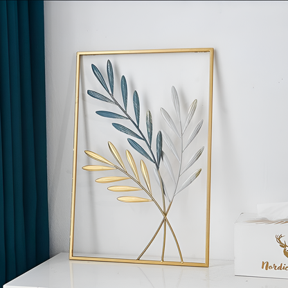 LeafArt – Metallwanddeko im Blattdesign für nordisch inspirierte Wohnungen