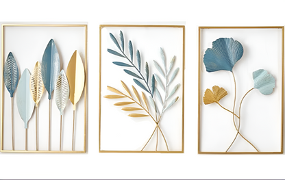 LeafArt – Metallwanddeko im Blattdesign für nordisch inspirierte Wohnungen