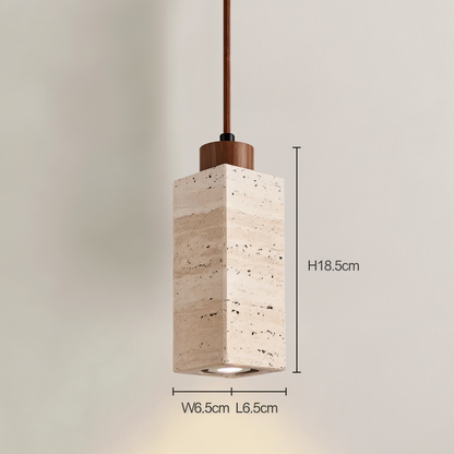 StoneBeam Light – Zylindrische Deckenleuchte aus edlem Marmor