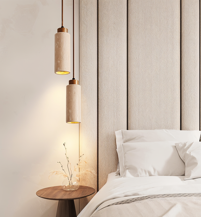 StoneBeam Light – Zylindrische Deckenleuchte aus edlem Marmor