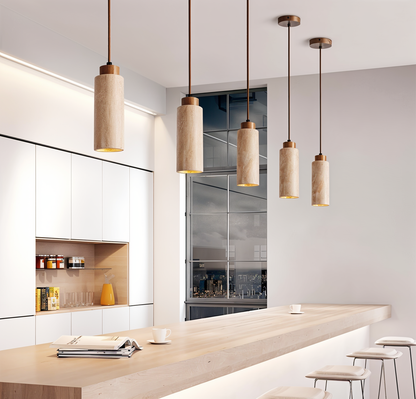 StoneBeam Light – Zylindrische Deckenleuchte aus edlem Marmor