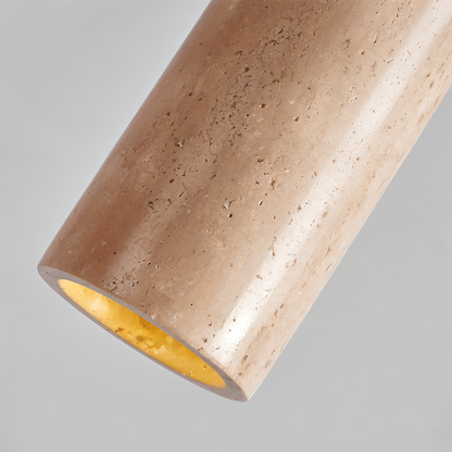 StoneBeam Light – Zylindrische Deckenleuchte aus edlem Marmor