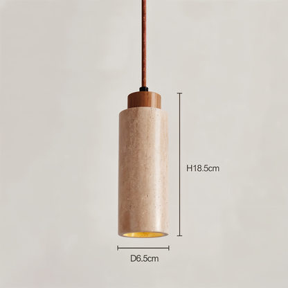 StoneBeam Light – Zylindrische Deckenleuchte aus edlem Marmor