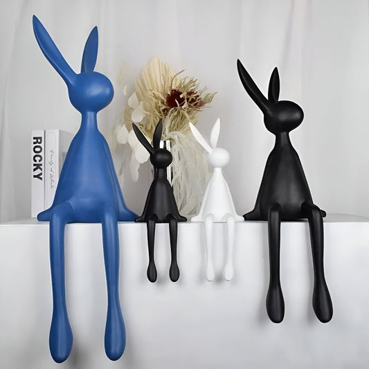 HopArt Osterfigur – Farbenfroher Pop-Art-Hase aus Kunstharz