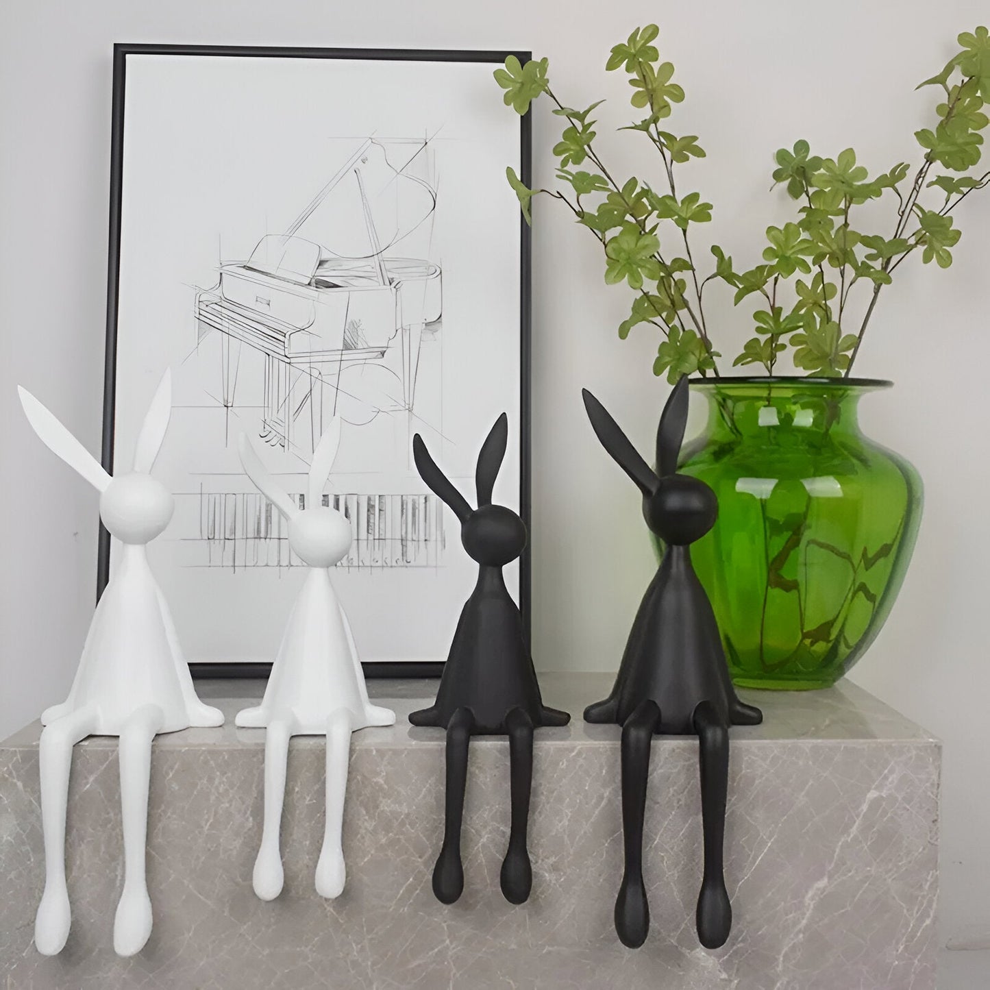 HopArt Osterfigur – Farbenfroher Pop-Art-Hase aus Kunstharz