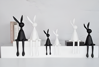 HopArt Osterfigur – Farbenfroher Pop-Art-Hase aus Kunstharz