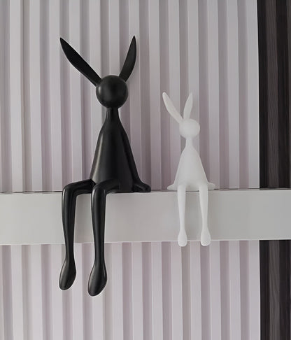 HopArt Osterfigur – Farbenfroher Pop-Art-Hase aus Kunstharz