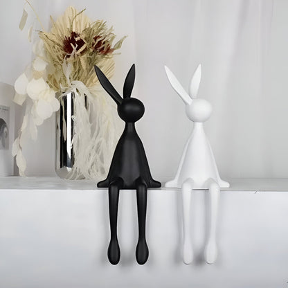 HopArt Osterfigur – Farbenfroher Pop-Art-Hase aus Kunstharz