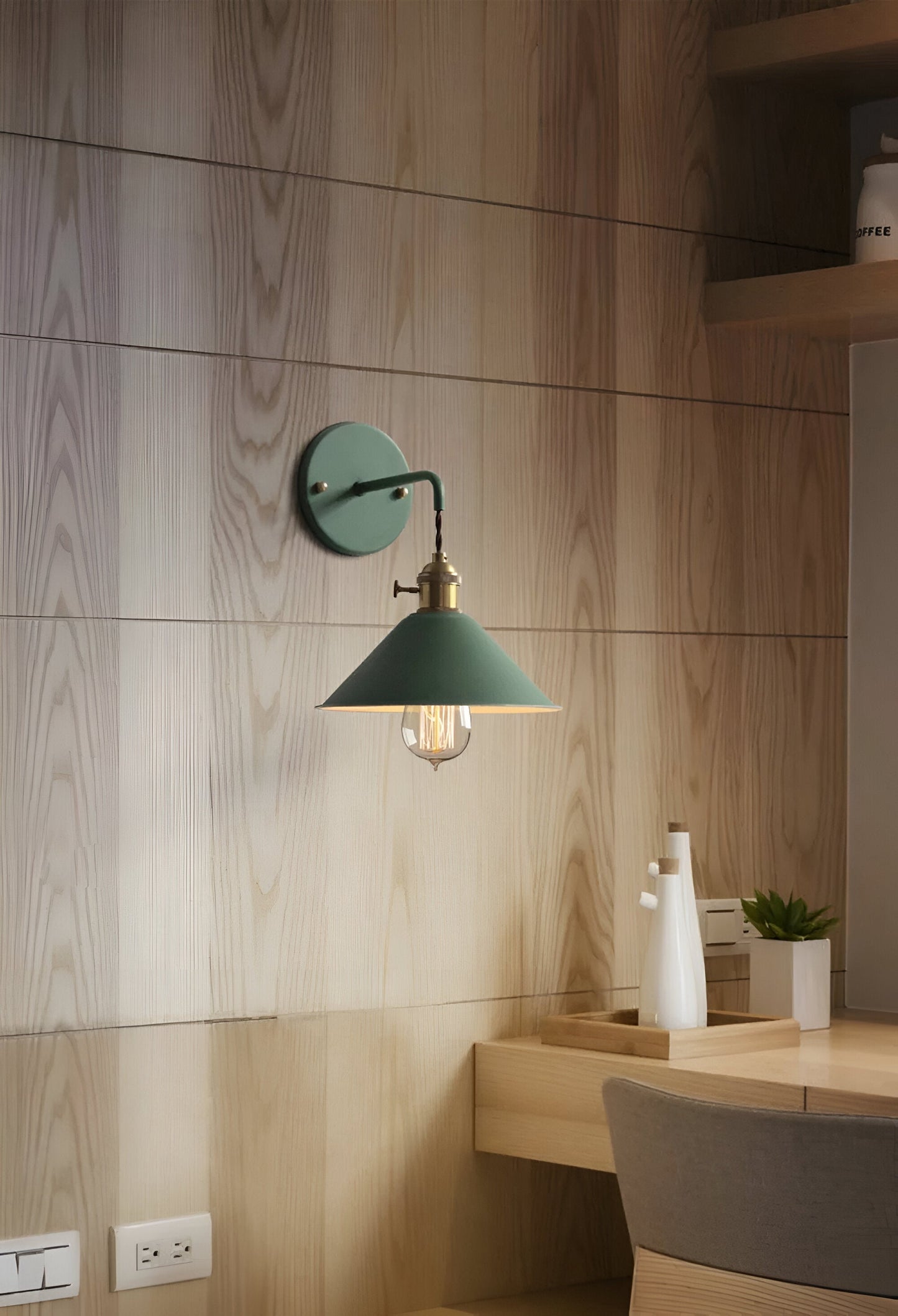 VintageCone Wandleuchte – Retro-Industrie-Wandleuchte