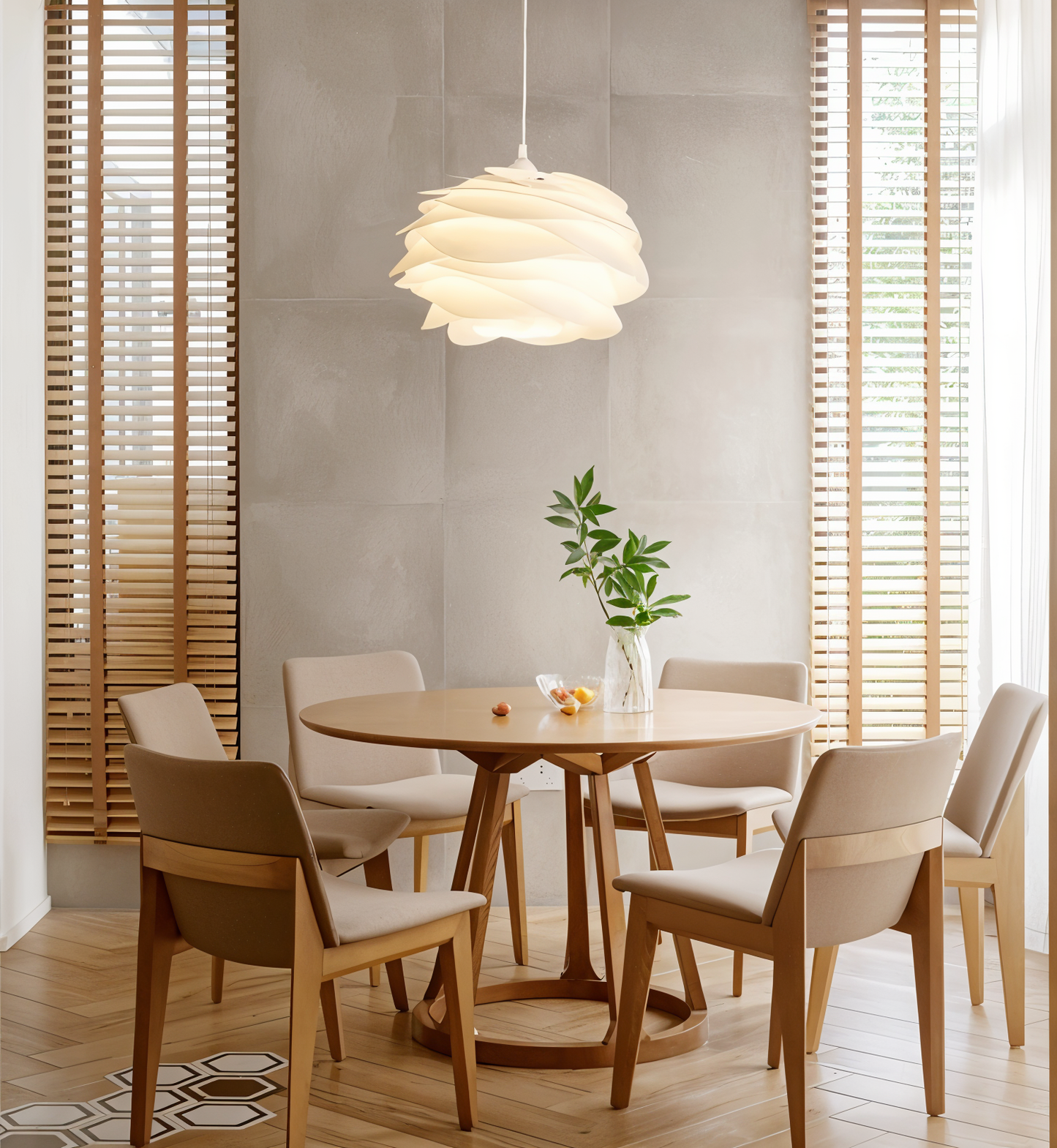 Elina – Florale LED-Pendelleuchte