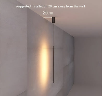 StripLux – Elegante Lineare LED-Pendelleuchte in Mattschwarz