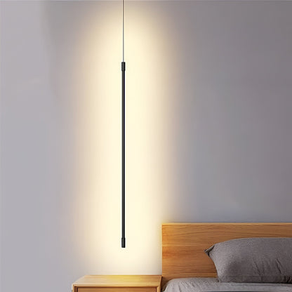 StripLux – Elegante Lineare LED-Pendelleuchte in Mattschwarz