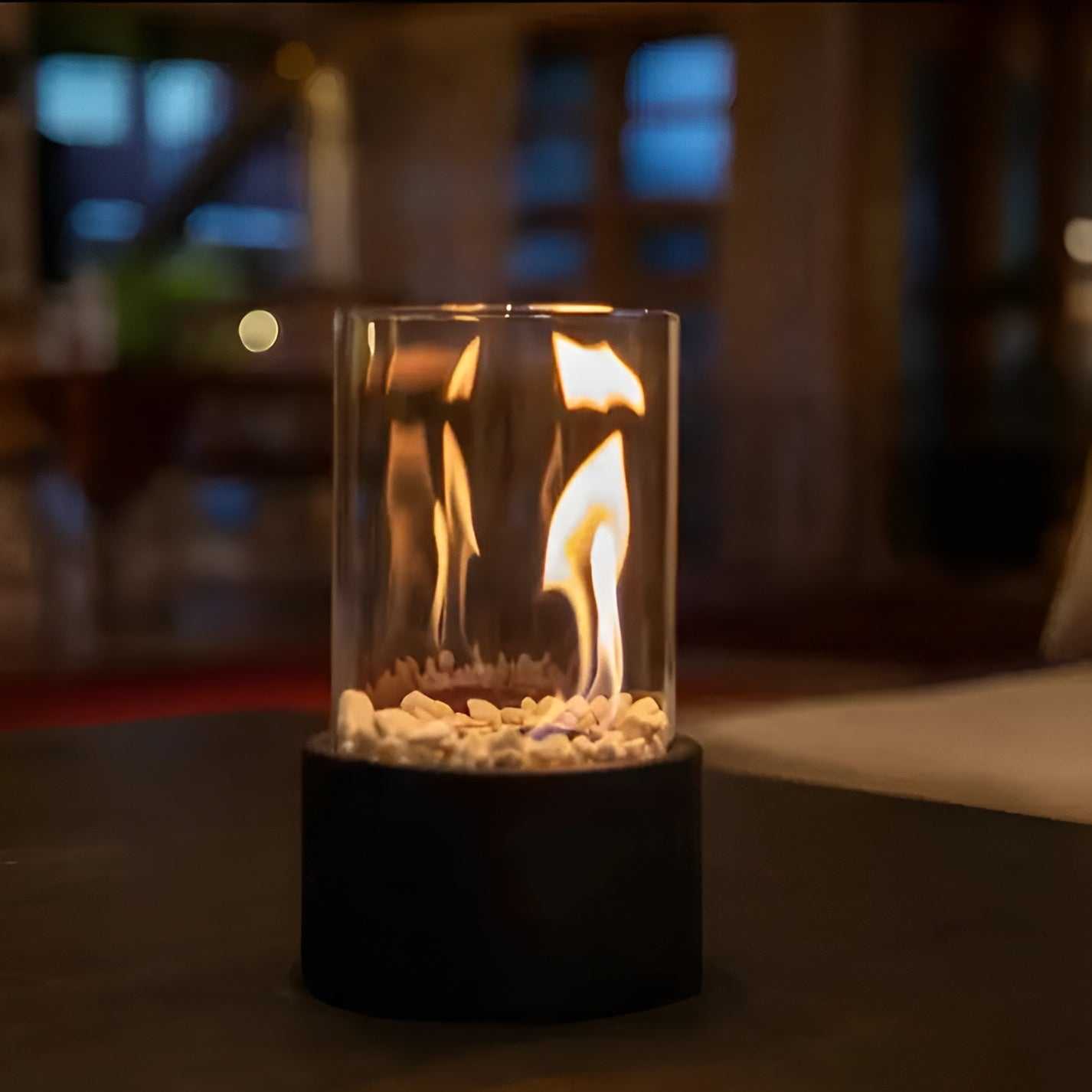 Heim – Runde Tischfeuerschale aus Gusseisen mit Stil