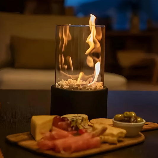 Heim – Runde Tischfeuerschale aus Gusseisen mit Stil