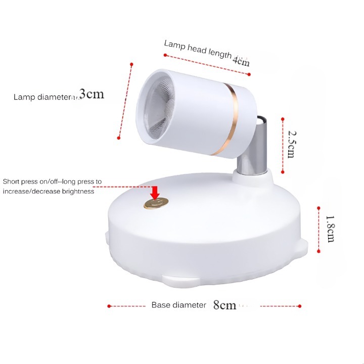 Kabellose LED-Spot-Displayleuchte