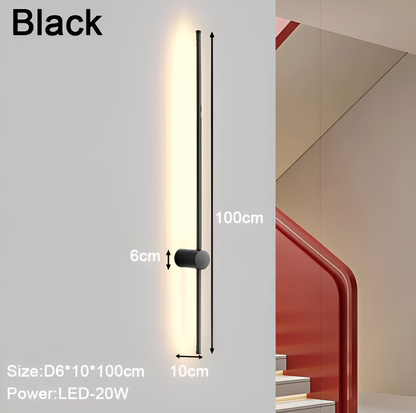ScandiLine – Skandinavische LED-Wandleuchte in schlanker Form