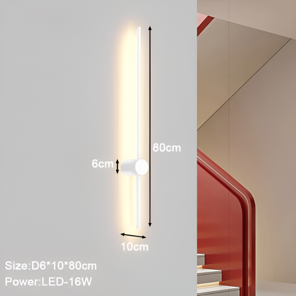 ScandiLine – Skandinavische LED-Wandleuchte in schlanker Form