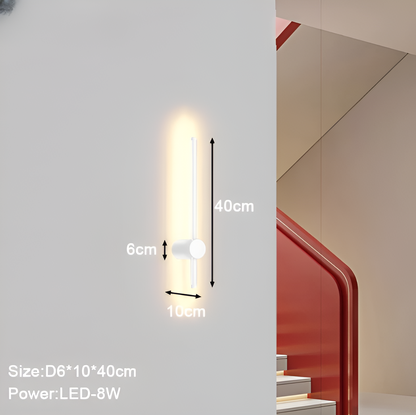 ScandiLine – Skandinavische LED-Wandleuchte in schlanker Form