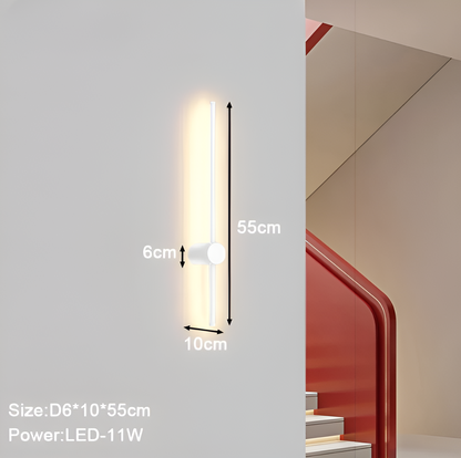ScandiLine – Skandinavische LED-Wandleuchte in schlanker Form