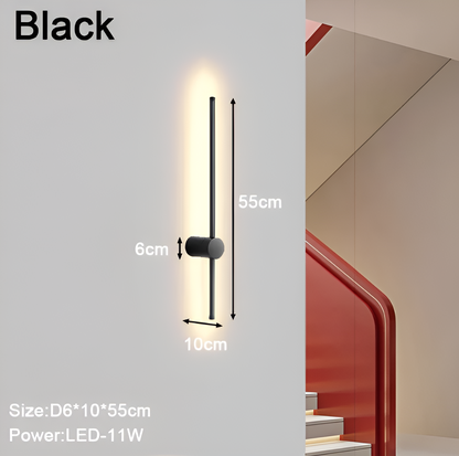 ScandiLine – Skandinavische LED-Wandleuchte in schlanker Form