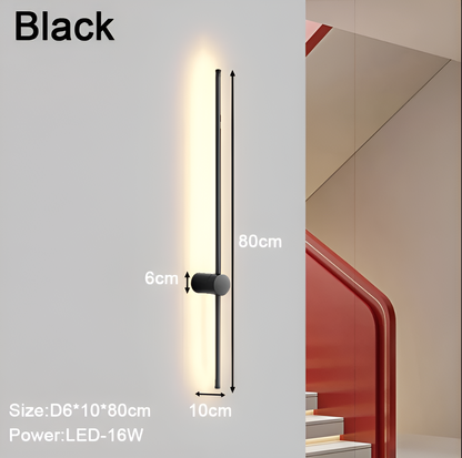 ScandiLine – Skandinavische LED-Wandleuchte in schlanker Form