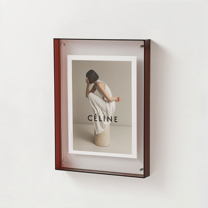 NeonGrid Frame – Acryl-Bilderrahmen mit Retro-Gitterdesign