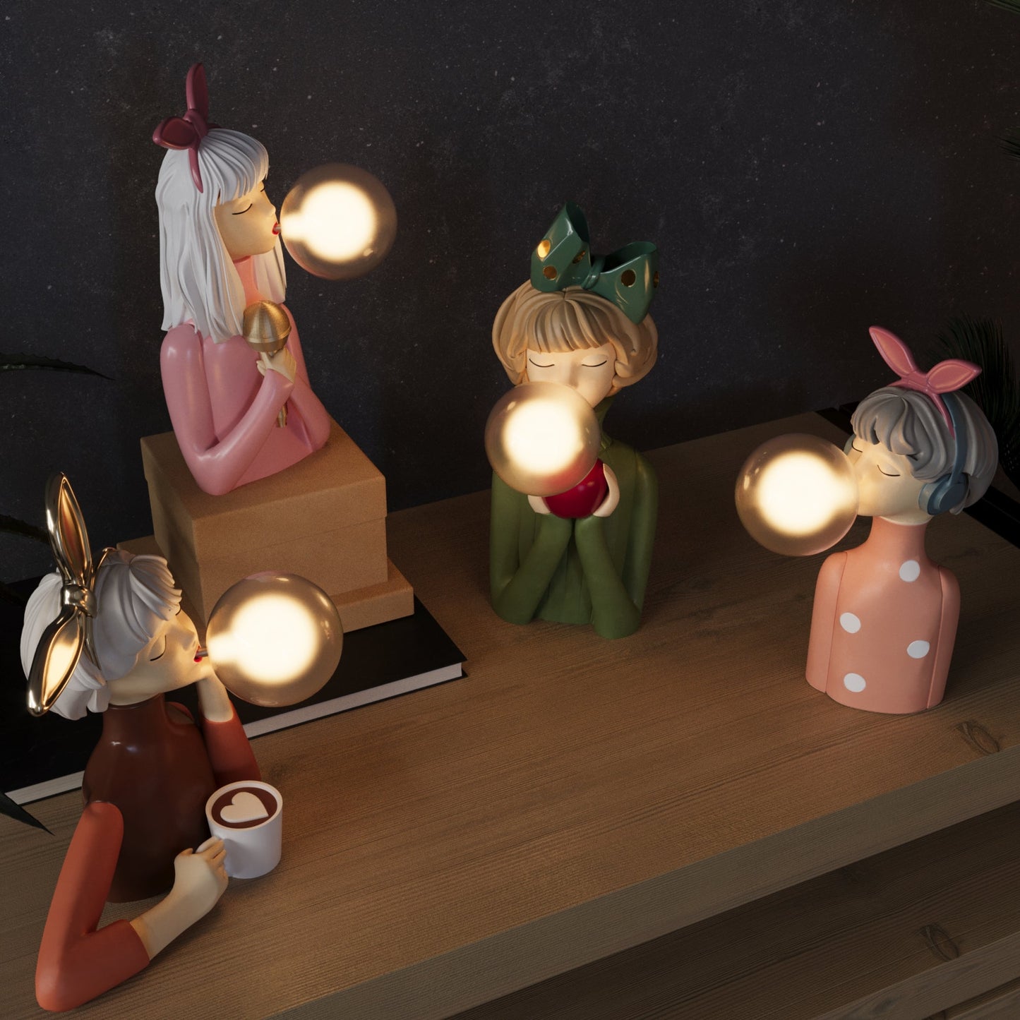 Artiva – Künstlerisch geformte Tischlampe im Boho-Stil