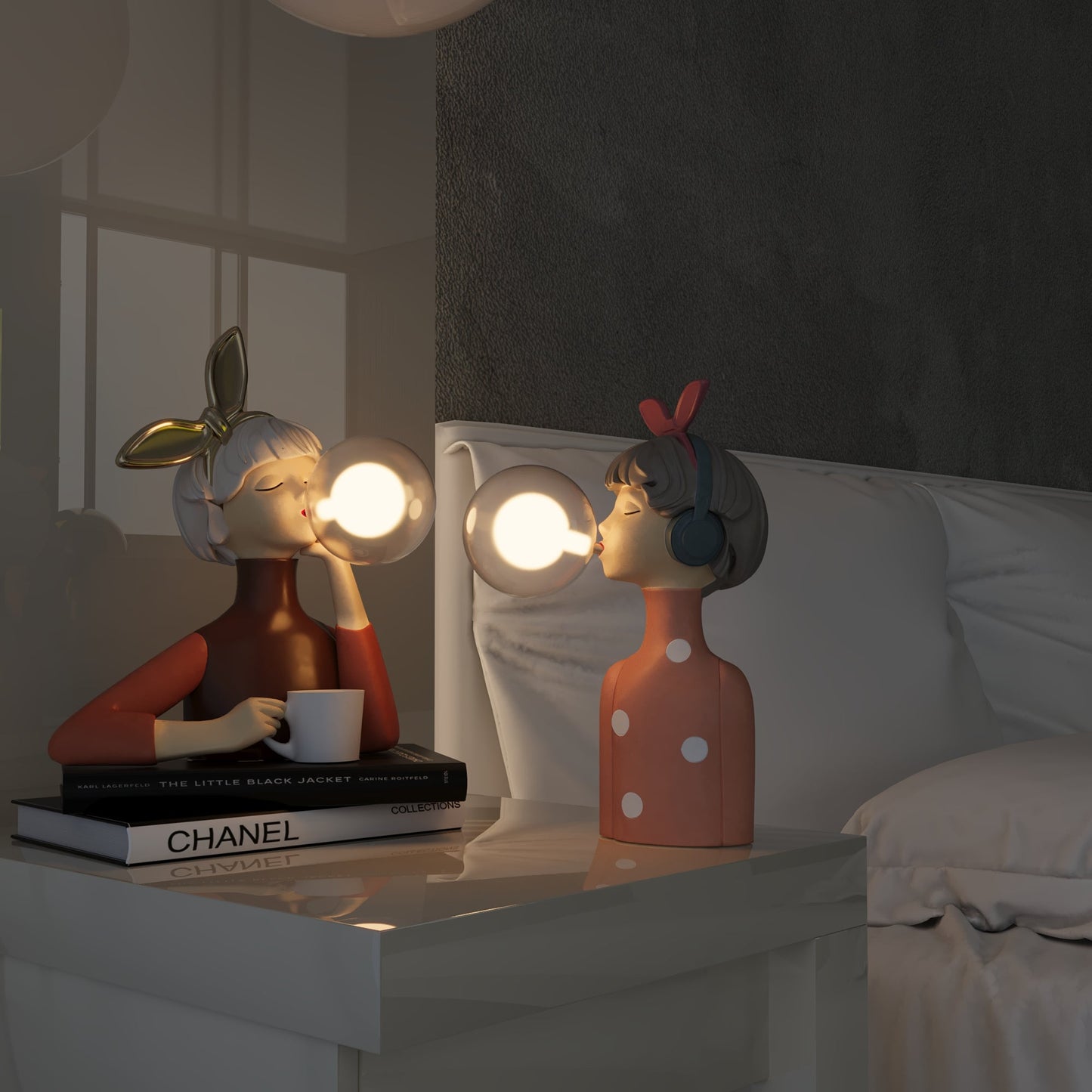 Artiva – Künstlerisch geformte Tischlampe im Boho-Stil